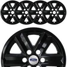 4 Fits Ford F150 Xlt 2021-2025 Black 17 Wheel Skins Full Rim Covers Hub Caps