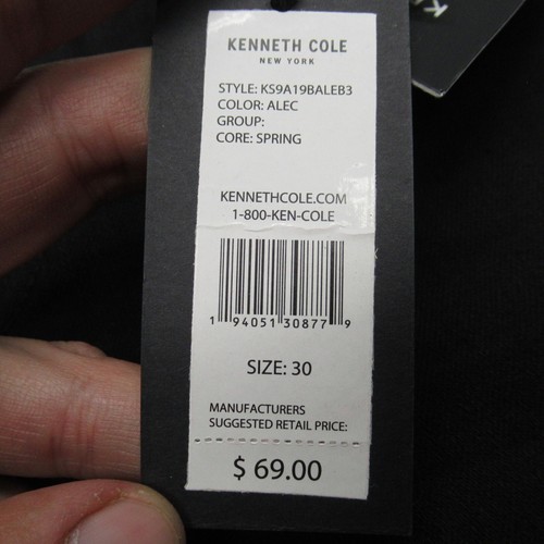 Kenneth Cole Denim Shorts Mens 30 Black Sustainable 9" Stretch 32x18 NEW - Picture 5 of 19