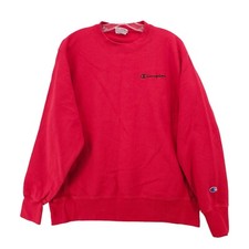 Vintage Champion Red Reverse Weave Sweatshirt Crewneck Pullover Size LARGE