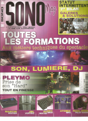SONO MAGAZIN NR.291 PLEYMO & HARD ROCK SUBTIL / JBL VERTEC 4887 / DIAMANTSCHLIFF