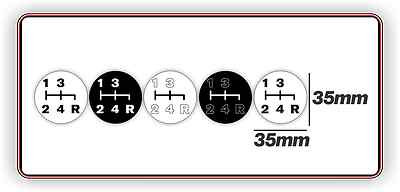 Sticker Custom 4 Speed Manual H Pattern Gear Knob Shifter Import Hilux ...
