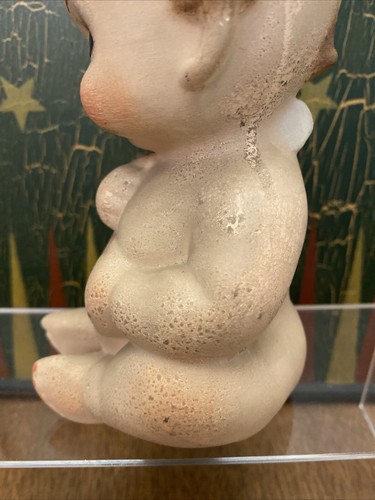 Kewpie Muñeca Talco Polvo Coctelera Bebé Dispensador Alas Acabado Antiguo Cerámica - Imagen 8 de 14