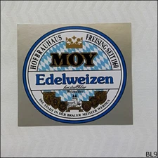 Hofbrauhaus Freising Moy Edelweizen Kristallklar Weizenbier Beer Label (BL9)