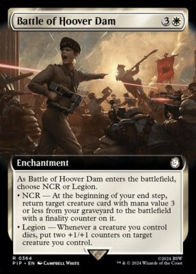MTG Fallout EXTENDED ART R Battle of Hoover Dam #0364