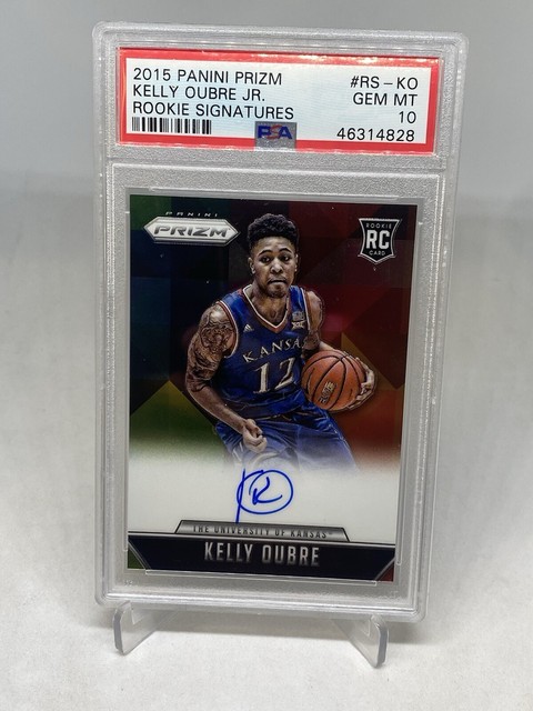 2015 Prizm Kelly Oubre Jr Rookie RC Signatures Auto PSA 10 GEM MINT POP 8
