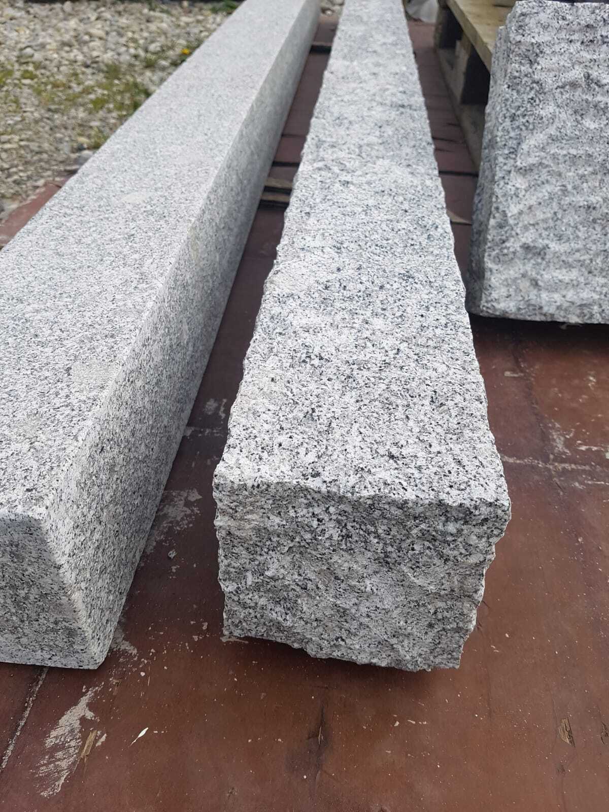 Granitpalisade Granitstele 1m 2m Pfahl Zaun Granit Palisaden Stele