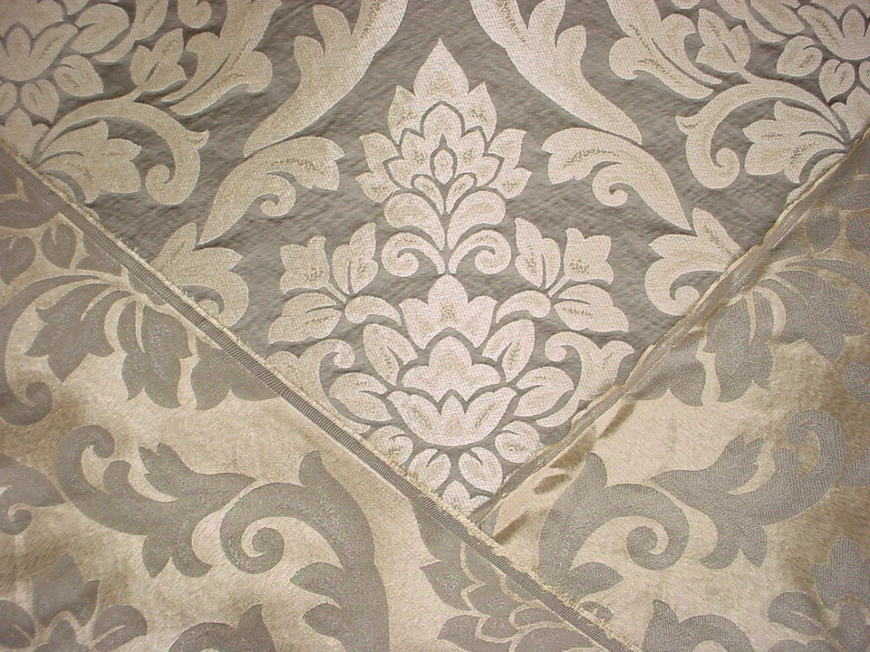 1-5/8Y Robert Allen Beacon Hill Sandale Nickel Damask Drapery Upholstery Fabric - Image 3 of 3