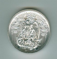 INTAGLIO MINT MICHAEL ARCHANGEL 2 OZ .999 HIGH RELIEF SILVER ROUND GEM BU 95.01 per troy oz