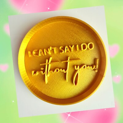 I Cant Say I do Without You Ausstecher