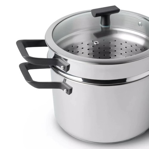 TVS Artusi 2.0 Stainless steel 3 Piece Steamer Pot / Cookware - New - Picture 11 of 11