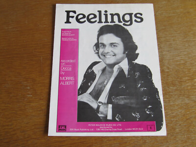 FEELINGS - MORRIS ALBERT - ORIGINAL SHEET MUSIC (X)