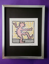 Keith Haring | Vintage Print Signed | Collector Piece Framed TS
