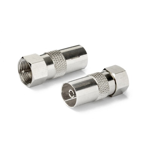 4pcs Coax Socket Female to F Connector Adaptor - Convert Aerial Male to F Plug - Picture 3 of 3