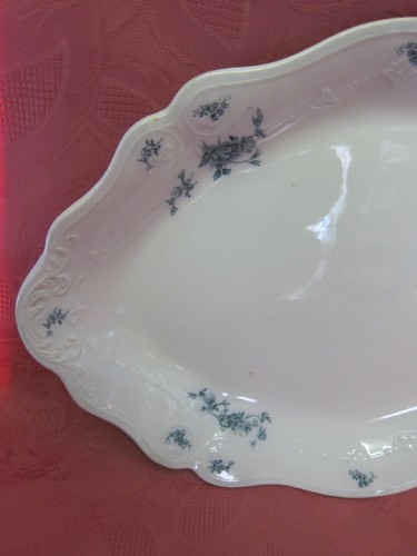 W.H. Grindley & Co England Teresa Servierplatte Keramik 36,5cm Blumendekor 15837 - Picture 2 of 11