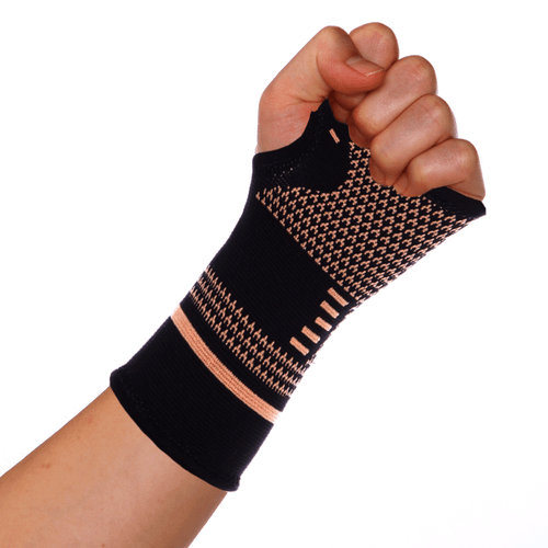 Copper Wrist Brace Support Compression Sleeve Arthritis Gym Carpal Tunnel Hand - Picture 15 of 20