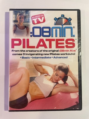 8 Minute Pilates: Basic, Intermediate, & Advanced, DVD, 2005 Sealed DS67