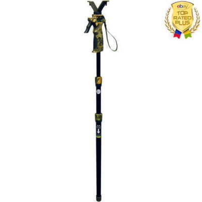 Hunting Gun Monopod Shotgun Rifle Trigger Shooting Stick Lightweight Adjustable