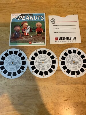 vintage THE WONDERFUL WORLD OF PEANUTS VIEW-MASTER REELS Snoopy Charlie  Brown
