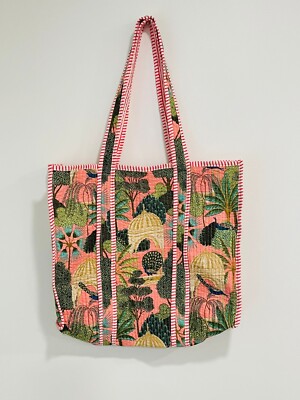 Sac Bandoulière Indien Patchwork Violet – Soie Et Coton – Fait Main – Tote De Plage