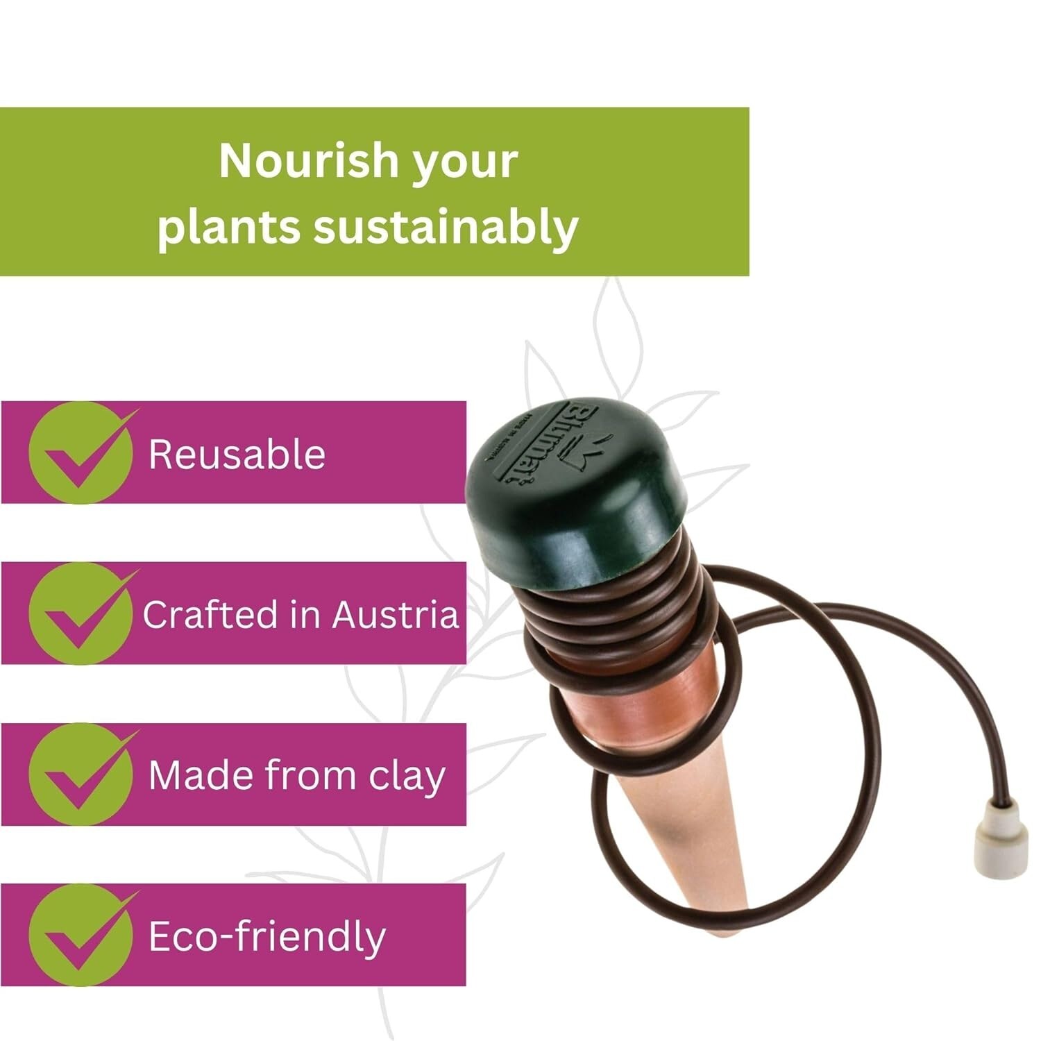 Blumat Classic (3 Stakes) Automatic Houseplant Watering Indoor