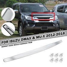 Chrome Front Line Bonnet Hood Moulding Trim Garnish FOR Isuzu D-Max MU-X 2012-16