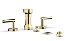 Phylrich 120-61/004 Bathroom Toilet Four Hole Bidet Set in SATIN BRASS New