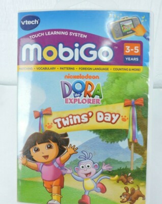 Vtech MobiGo Dora The Explorer Twins' Day Learning Games 3-5 Years Old 2010 | eBay