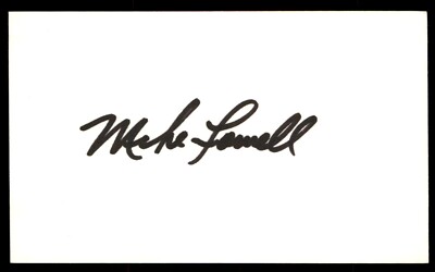 Mike Farrell Baseball Signed Index Card Auto Autograph (no COA) *e1