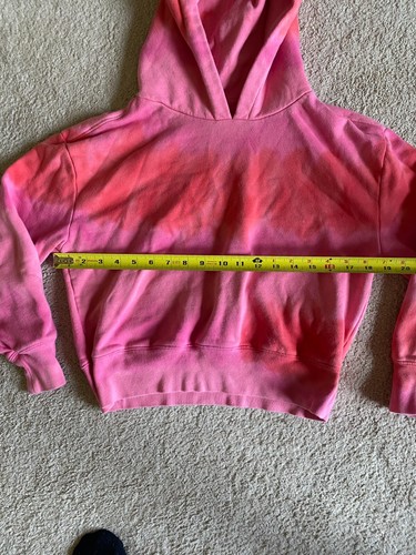 GAP Kids Girls Hoodie Pullover Sweatshirt Pink Tie Dye Marbled. size XL (12) Fun - Picture 7 of 13
