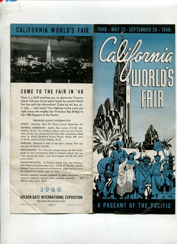 Brochure Esposizione Mondiale di San Francisco 1939 GGIE 1940 CONCORSO DEL PACIFICO  - Foto 1 di 2