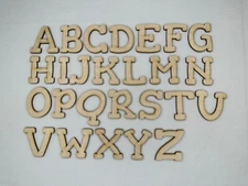 Laser Cut Unfinished Wood Letters or Numbers Gorditas Font Craft Cutout