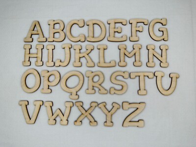 Laser Cut Unfinished Wood Letters or Numbers Gorditas Font Craft Cutout