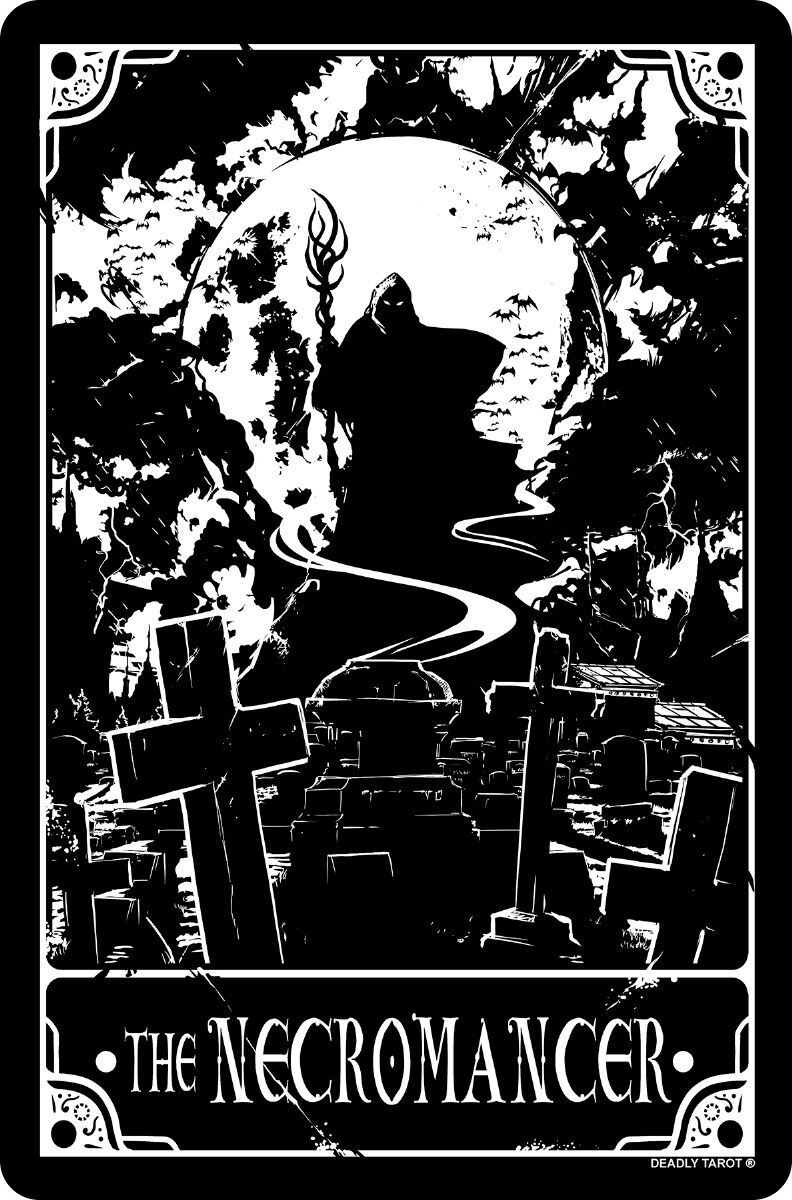 Deadly Tarot - The Necromancer Small Tin Sign