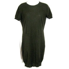 GUCCI 🇮🇹 WOMEN'S GREEN WOOL FASHION MINI DRESS M SIZE