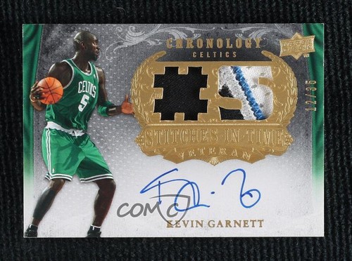 2007 Upper Deck Chronology Jersey Number 12/35 Kevin Garnett Patch Auto HOF 2d0