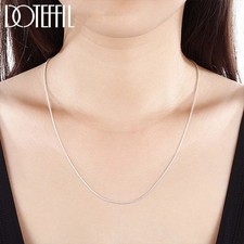  10pcs Hot Sale 925 Sterling Solid Silver 1mm Snake Chain Necklace Jewelry Gift - Image 5