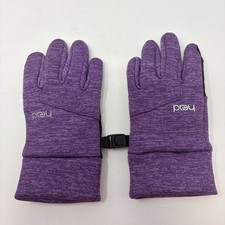 Head Kids Touchscreen Gloves Youth Medium Purple Fleece Running Winter Grip