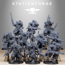 Station Forge Miniatures GrimGuard Raticus Sci Fi Grim Dark Wargame Proxy Minis