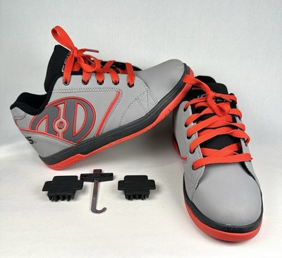 Heelys Men Skate Fashion Sneaker 770256 Propel 2.0 Grey Red Black Size 7