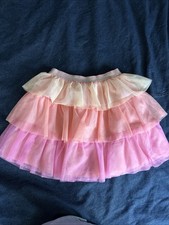 Gymboree Ombre Ruffle Skirt Girls Size 8 peach to pink Rare