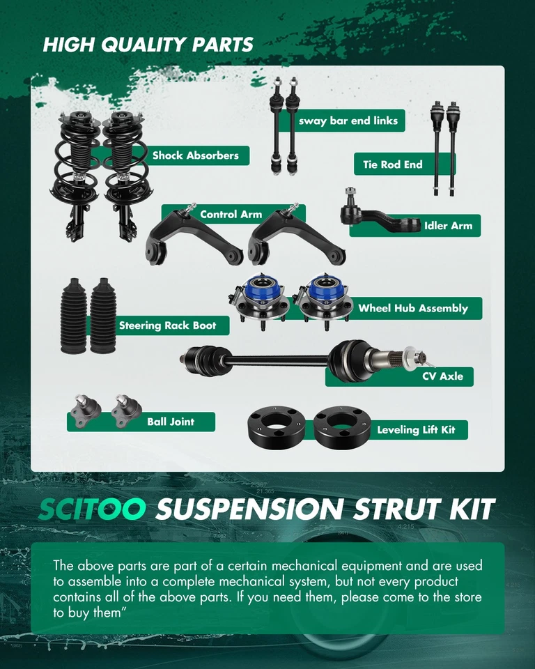 For Toyota Camry 2004-2006 Solara Struts Lower Control Arm Ball Joint Sway Bar - Изображение 3 из 4