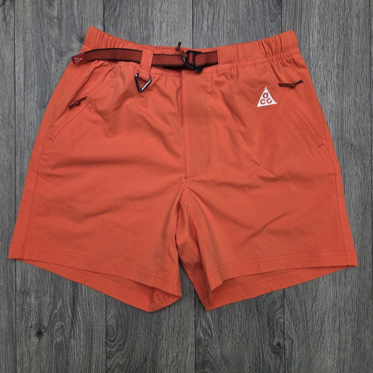 Nike ACG Hike Shorts Size Small Mens Picante Red $100 | eBay