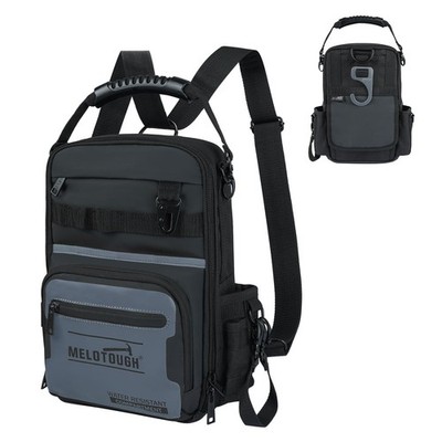 MELOTOUGH Small Tool Backpack for Men 30 Multi-Storage Pockets Heavy Duty