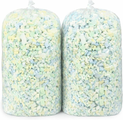 Sitzsack Nachfüller 4,5 kg, geschredderte Memory Foam Füllung, Premium Soft Support für Be