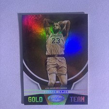 2019-20 LEBRON JAMES PANINI CERTIFIED GOLD TEAM    #17