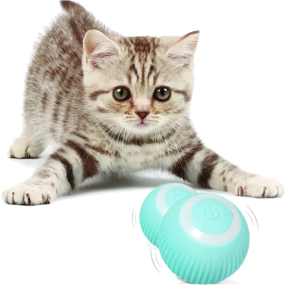 Interaktives Katzenspielzeug Ball Elektrisch Automatisches Spielzeug für Katz...
