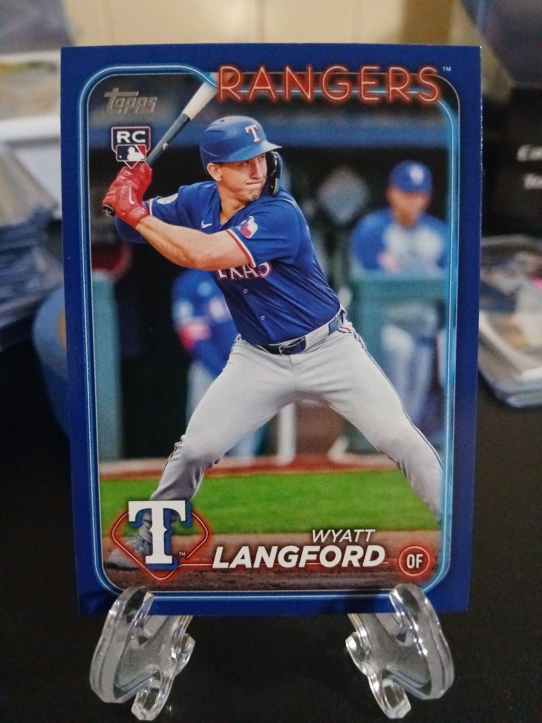 2024 Topps Update Series - Wyatt Langford Rookie #US151 Royal Blue (RC)