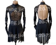 New Ice Figure Skating Dress Figure Skating Dress For Competition black