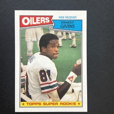 1987 Topps Ernest Givins Rookie Card #310. rookie card picture
