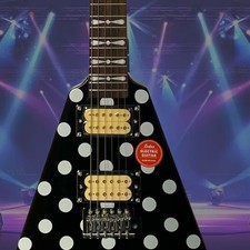 6-Strings Fly V Solid Mahogany Body&Neck Tremolo Bridge H-H Electric Guitar